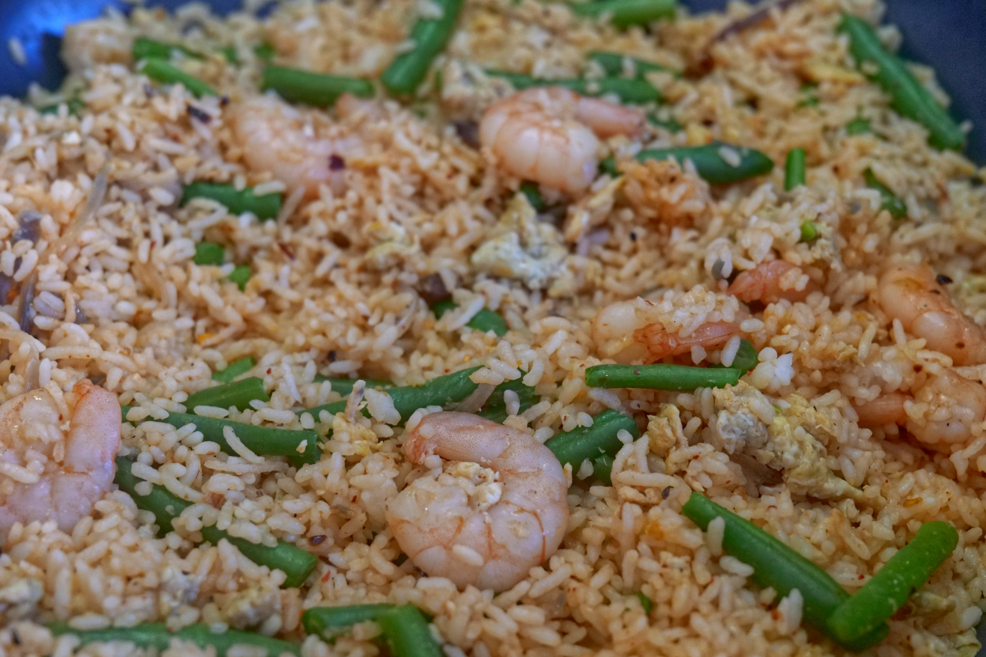 Green Bean and Prawn Fried Rice