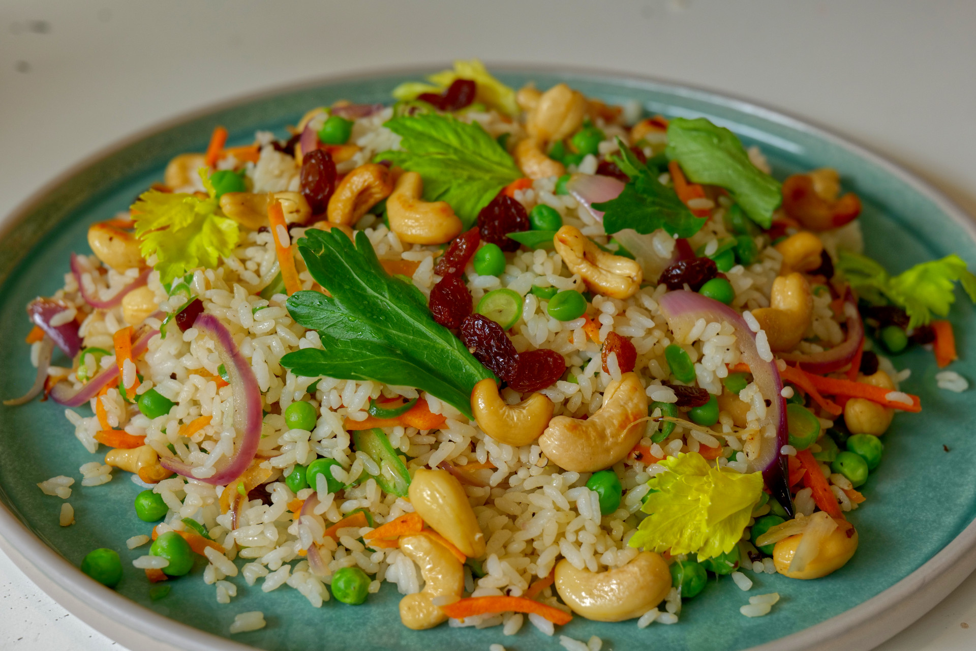 Vegetable and Cashew Pilaf 