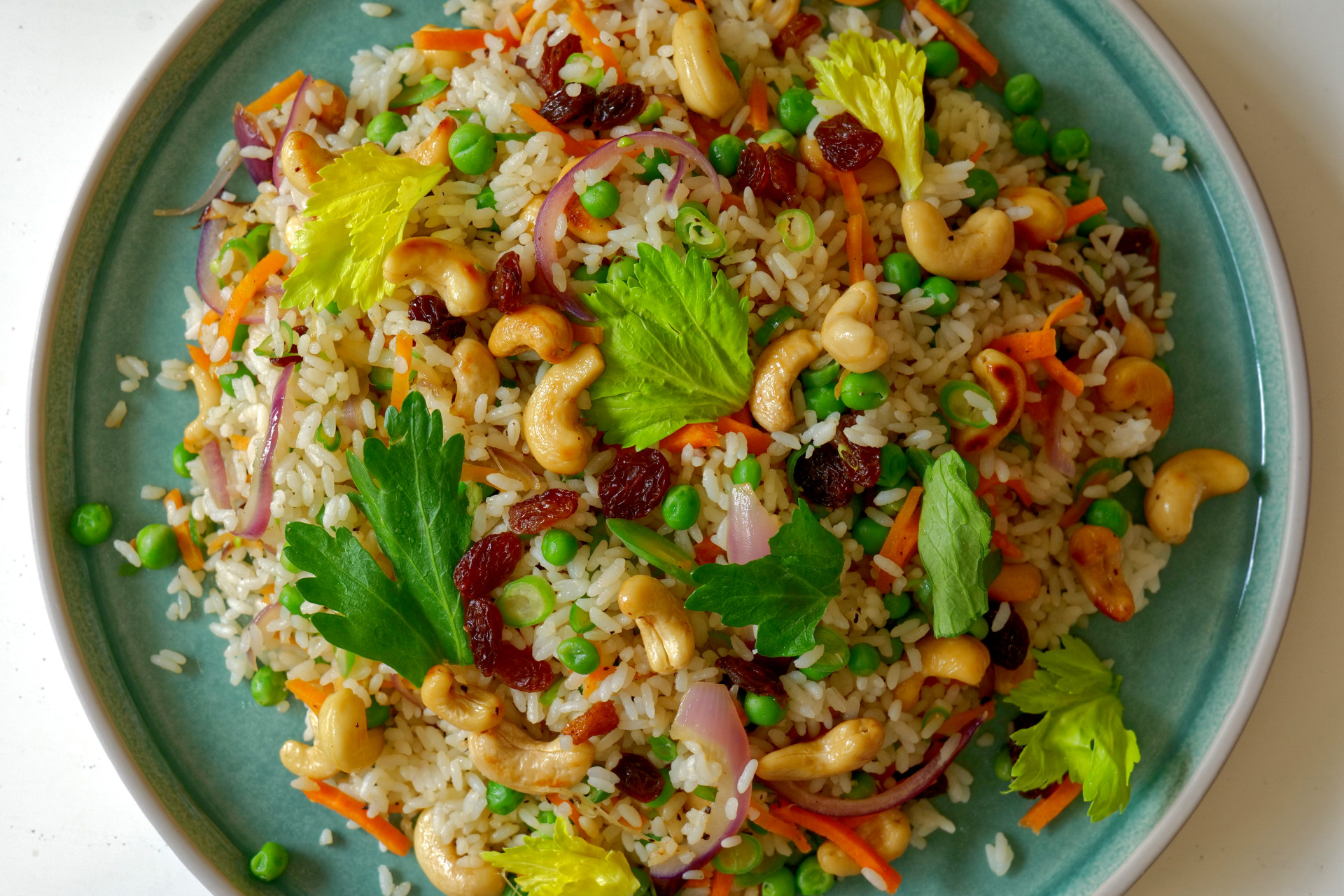 Vegetable and Cashew Pilaf 