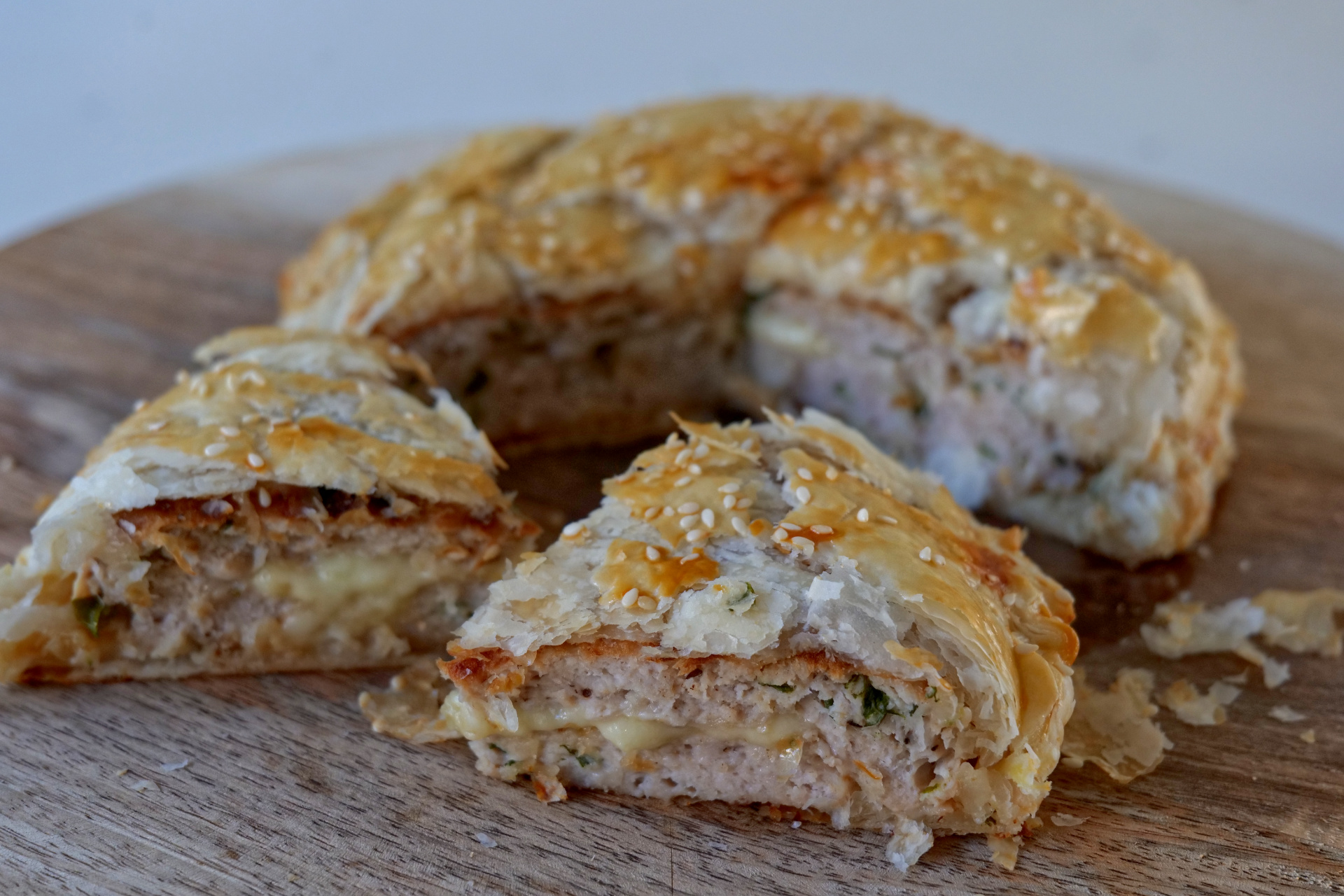 Chicken & Melted Cheese Pastry