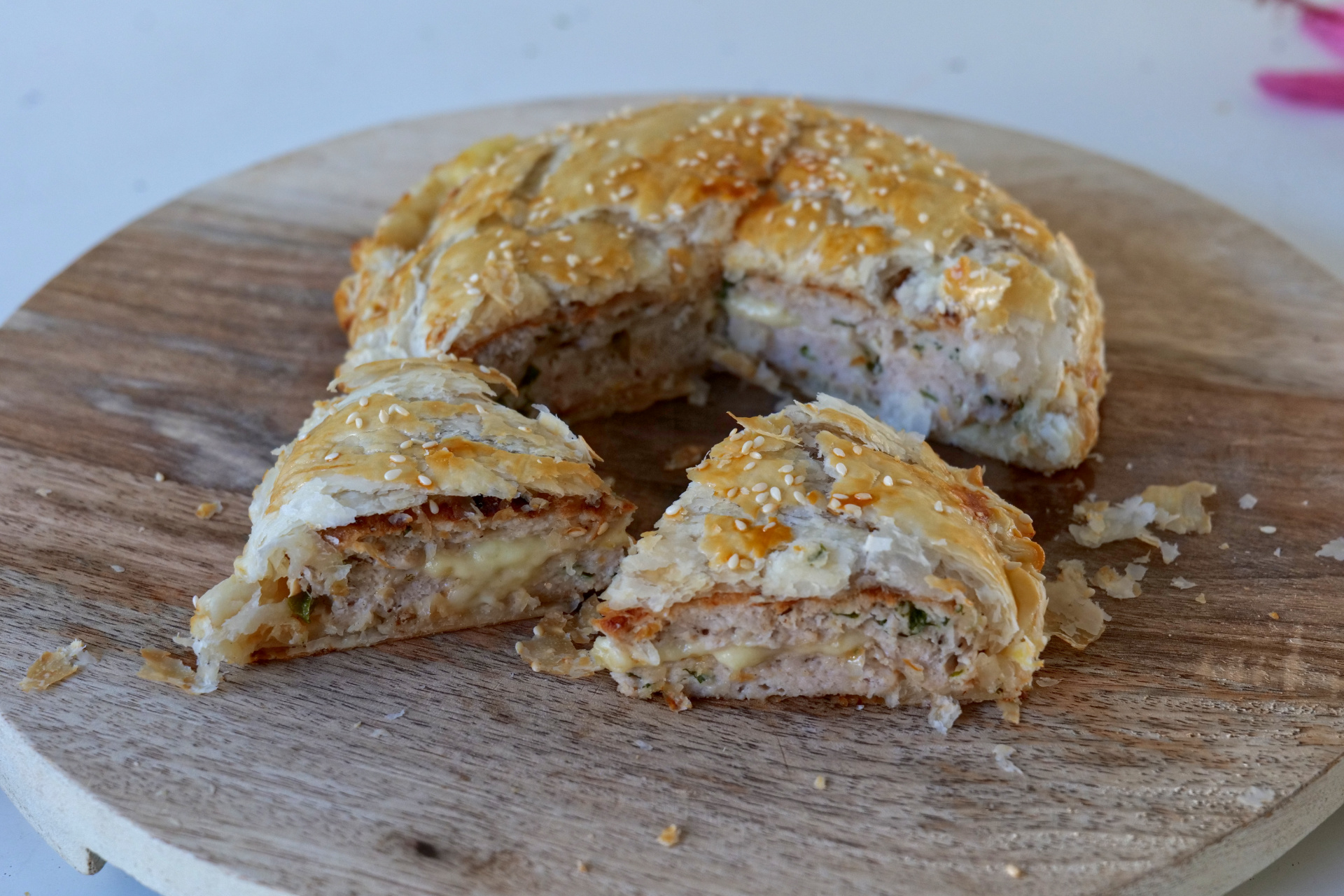 Chicken & Melted Cheese Pastry