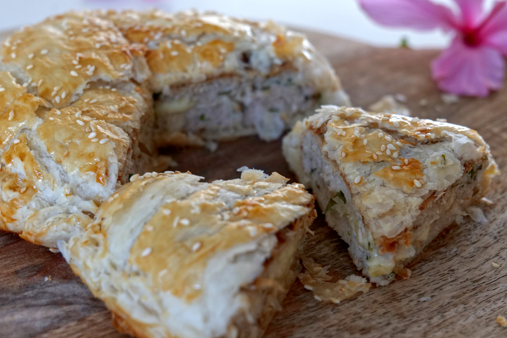 Chicken & Melted Cheese Pastry