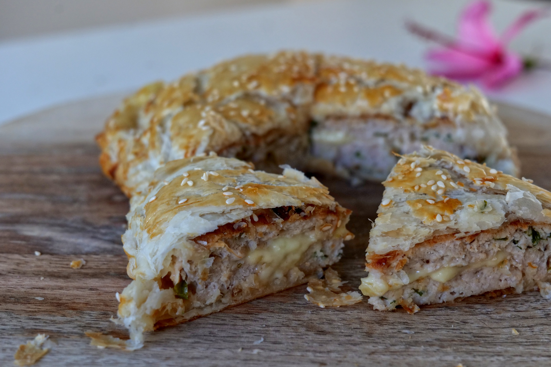 Chicken & Melted Cheese Pastry