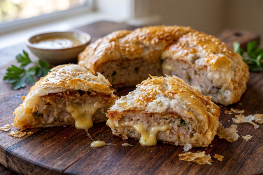Chicken & Melted Cheese Pastry