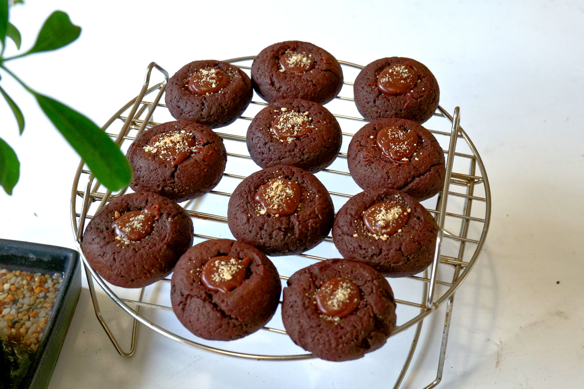 Chocolate Thumbprint Cookies