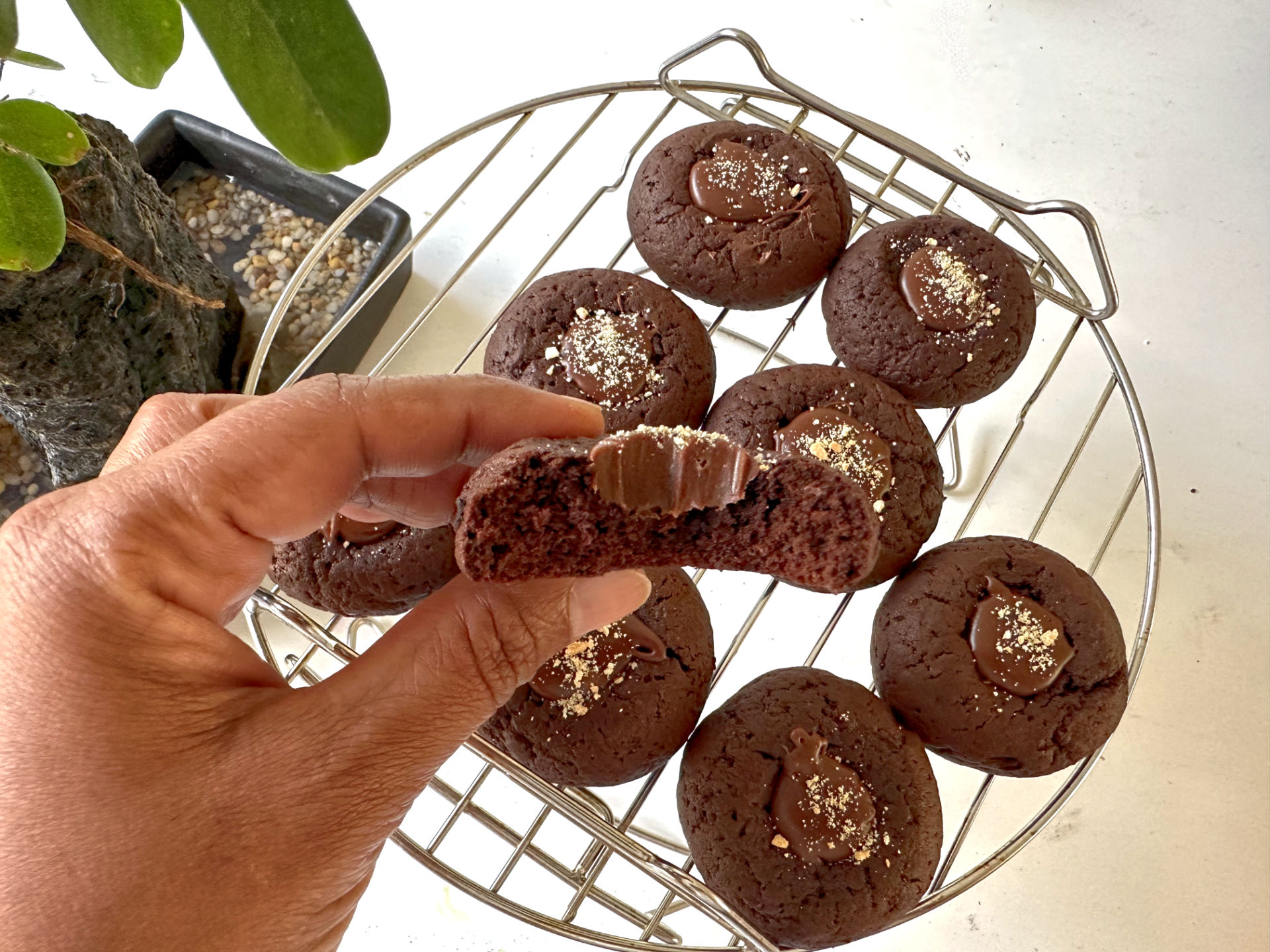 Chocolate Thumbprint Cookies