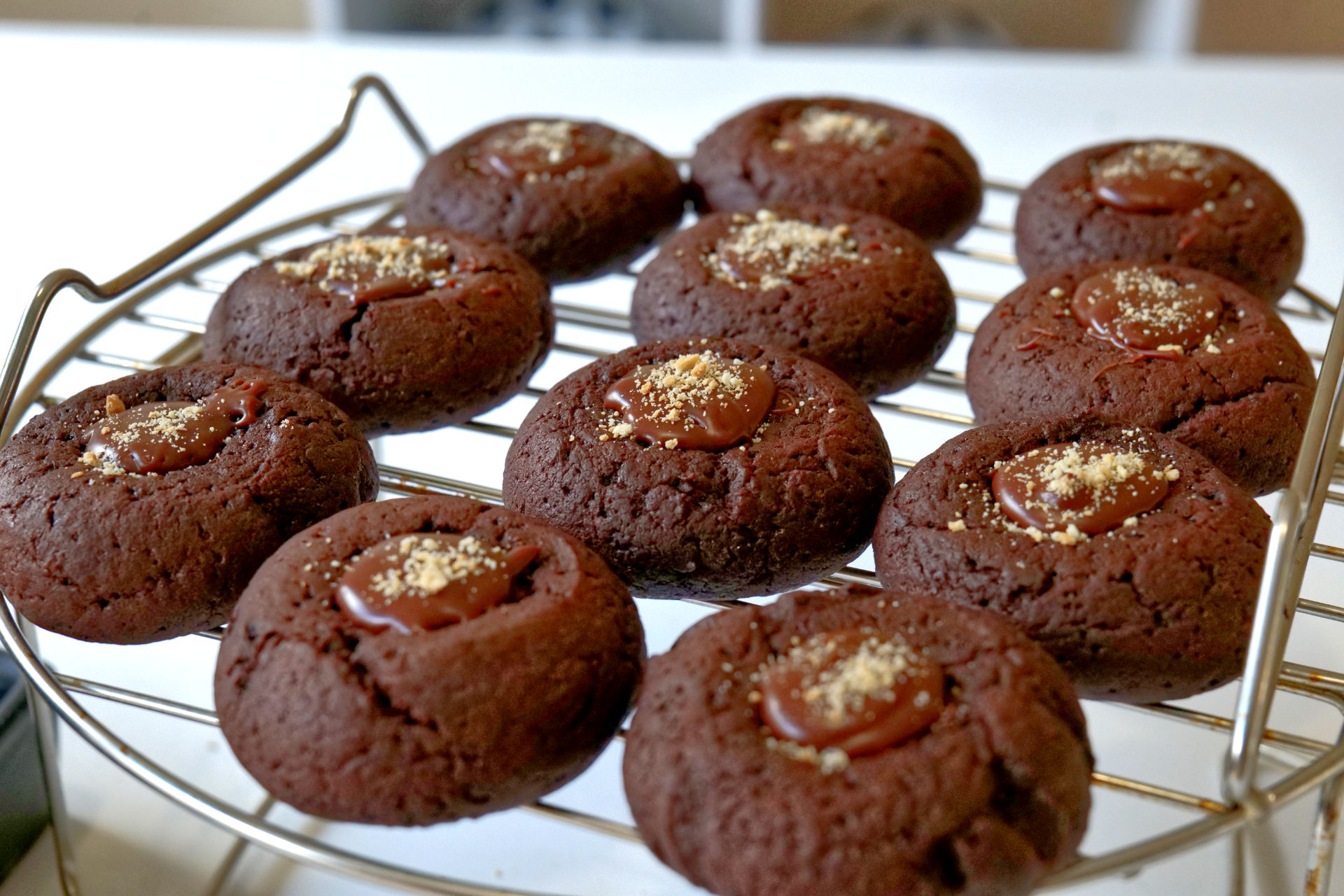 Chocolate Thumbprint Cookies