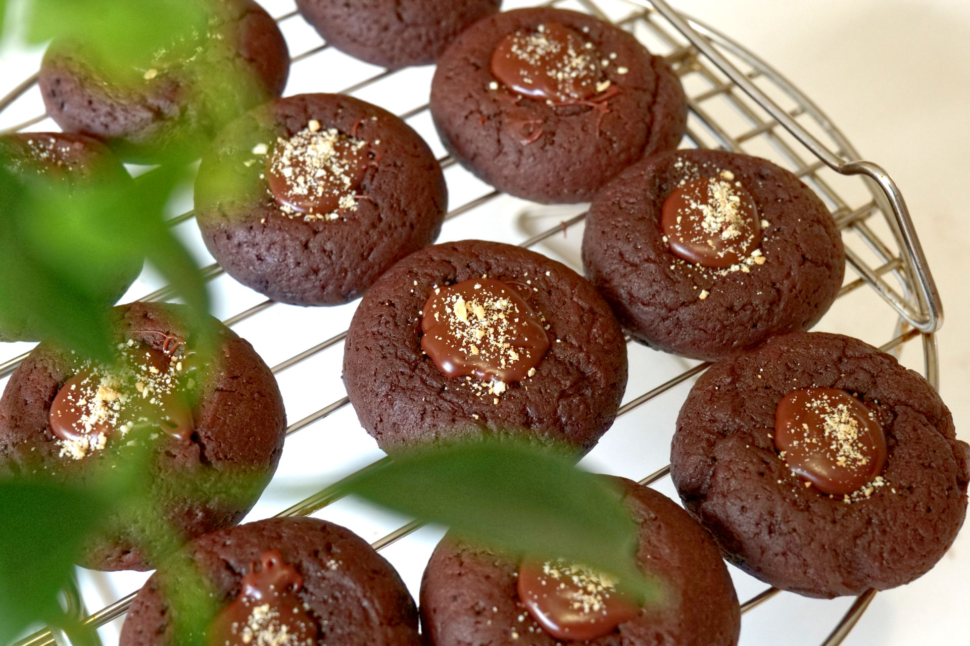 Chocolate Thumbprint Cookies
