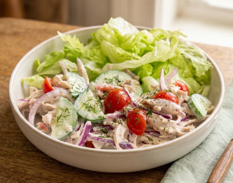 Easy Creamy Cold Chicken Salad