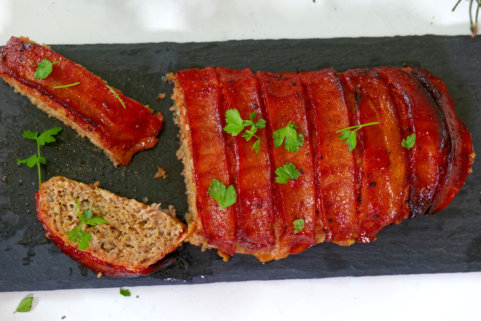 Bacon-wrapped Christmas Meatloaf