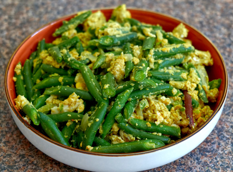 Creamy Coconut Egg and Bean Curry
