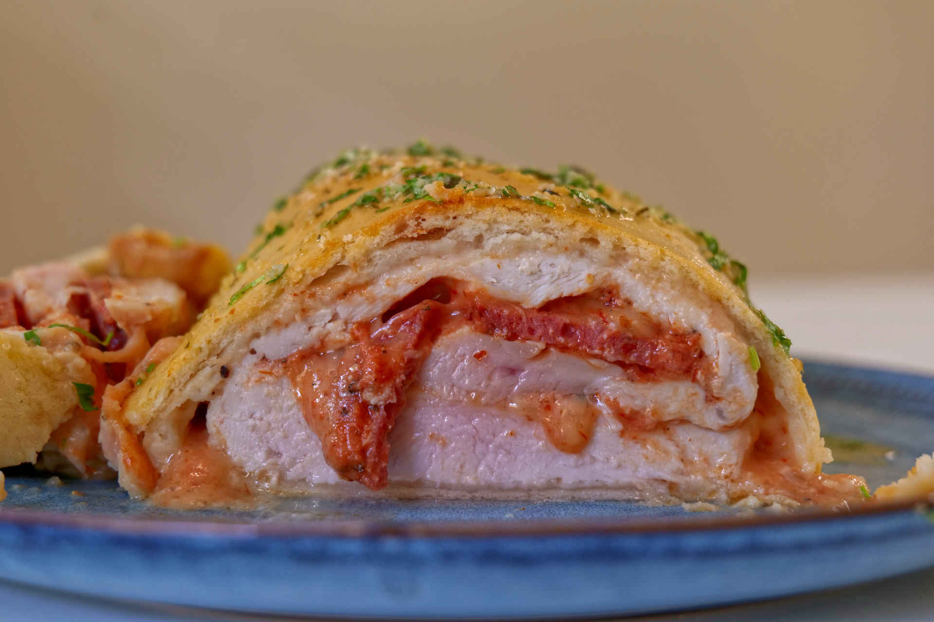 Garlic Bread Pizza Roll