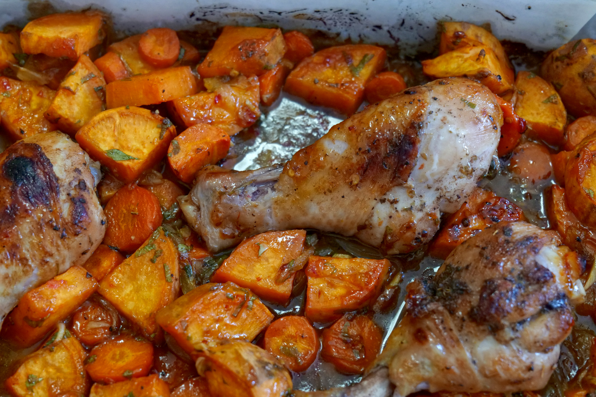Honey Chili Chicken & Potato Bake