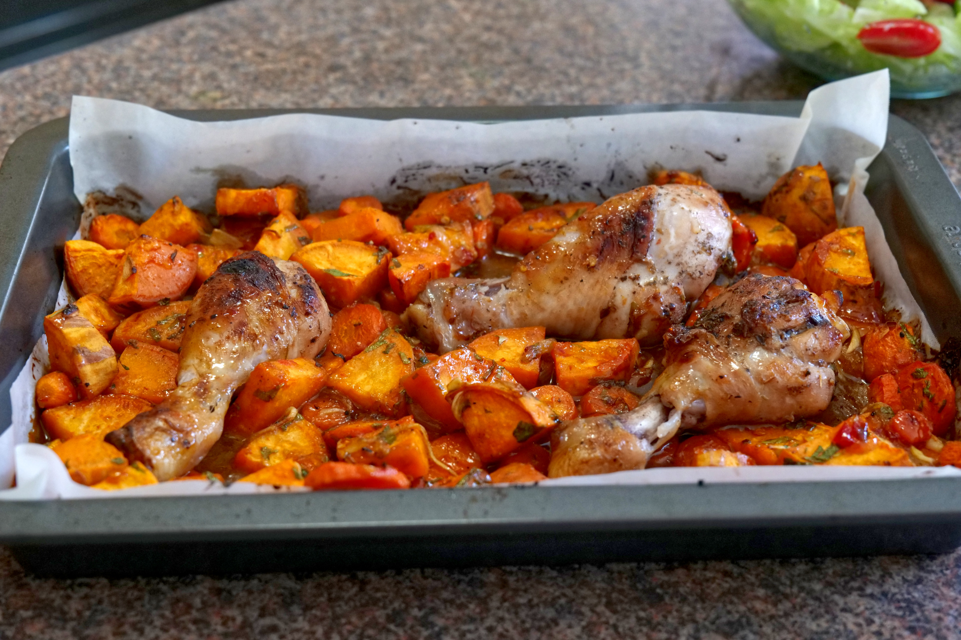Honey Chili Chicken & Potato Bake