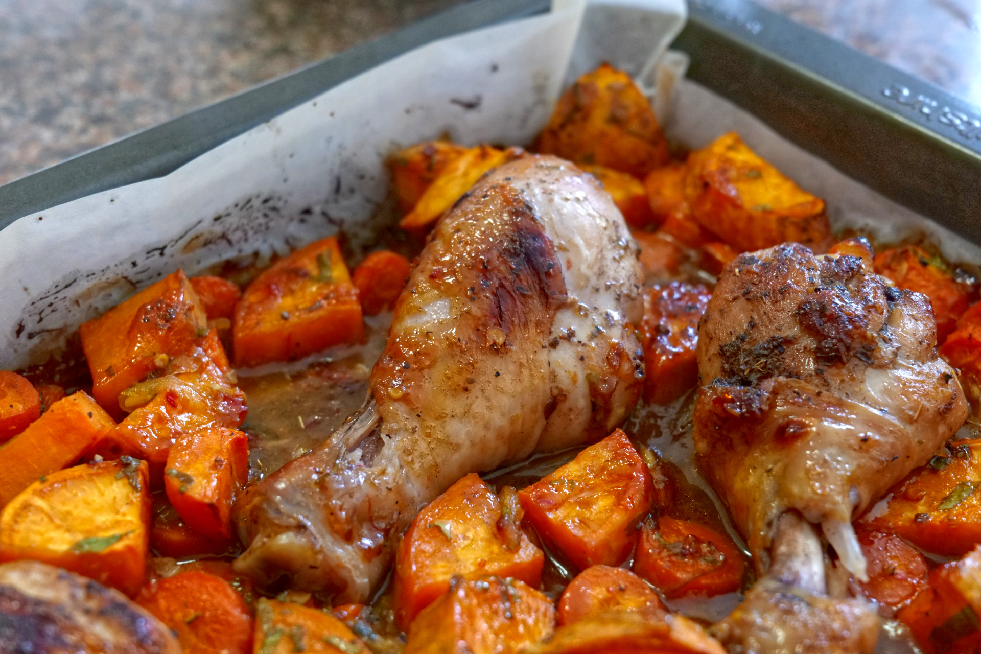 Honey Chili Chicken & Potato Bake