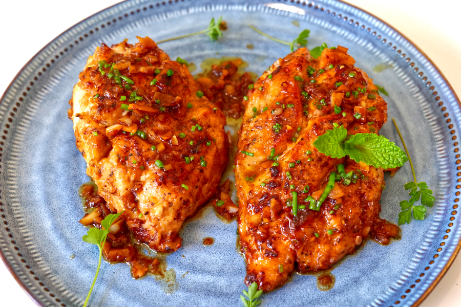 Honey-Glazed Garlic Chicken