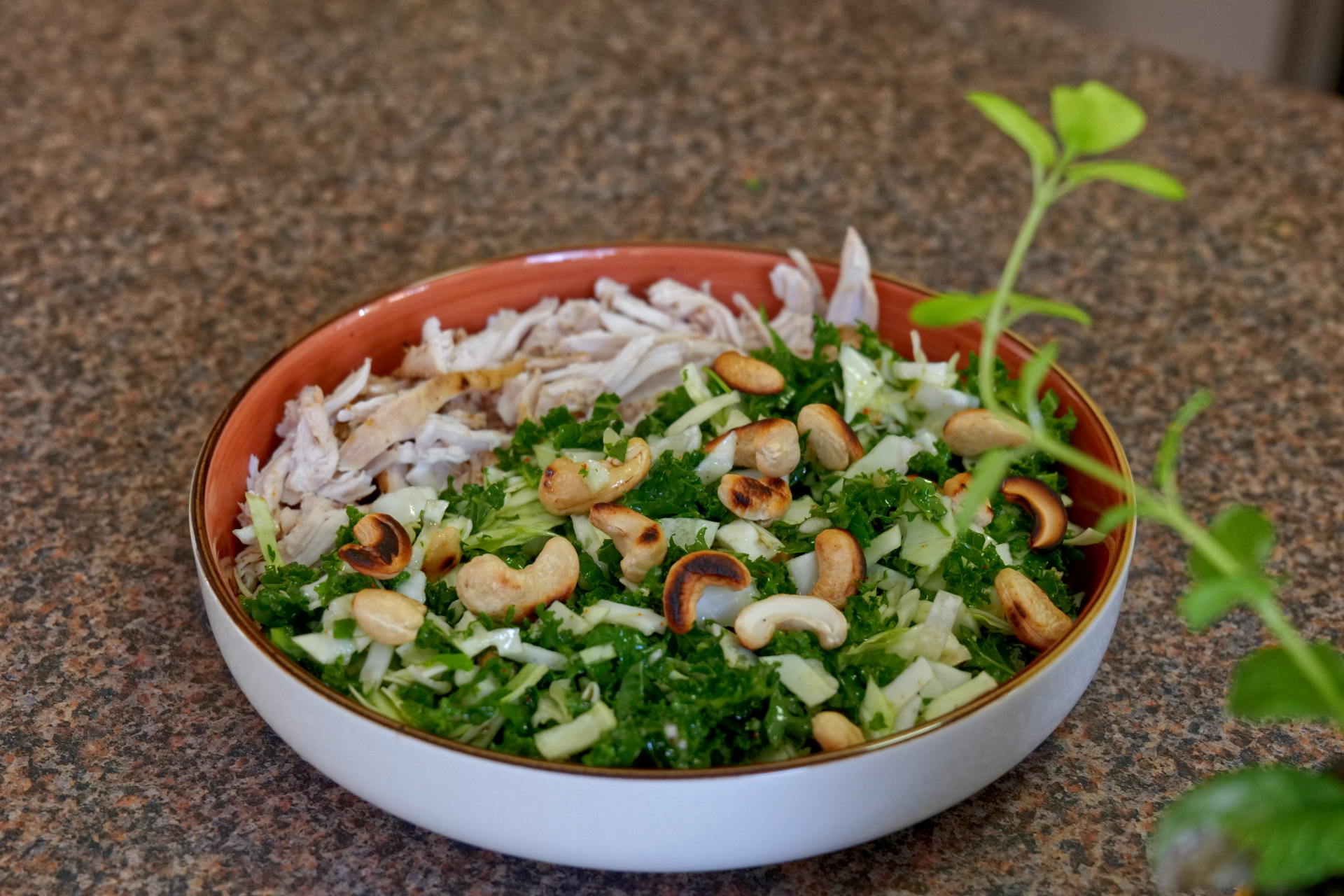 Crunchy Asian Cabbage and Kale Salad