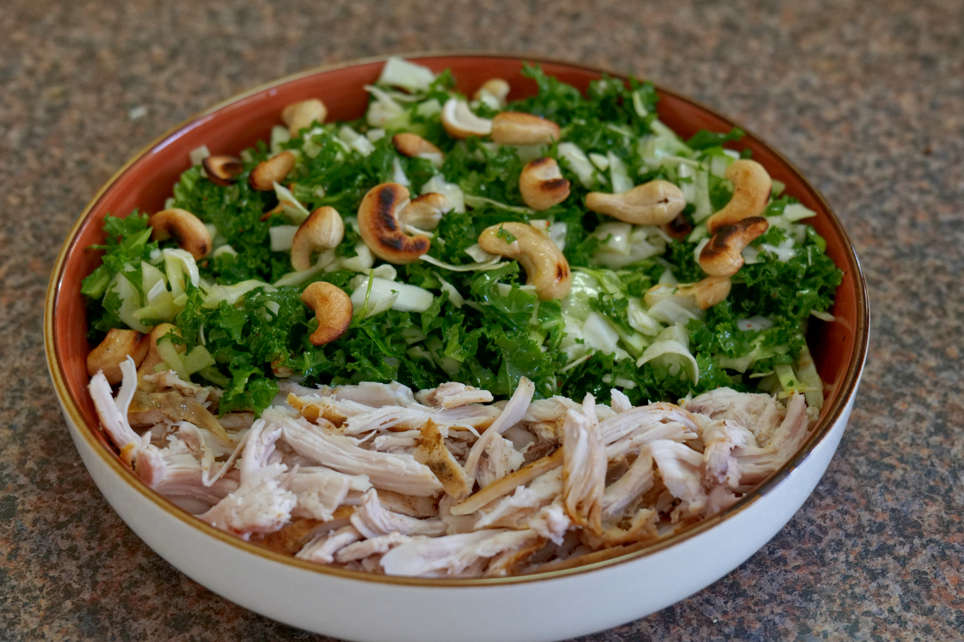Crunchy Asian Cabbage and Kale Salad