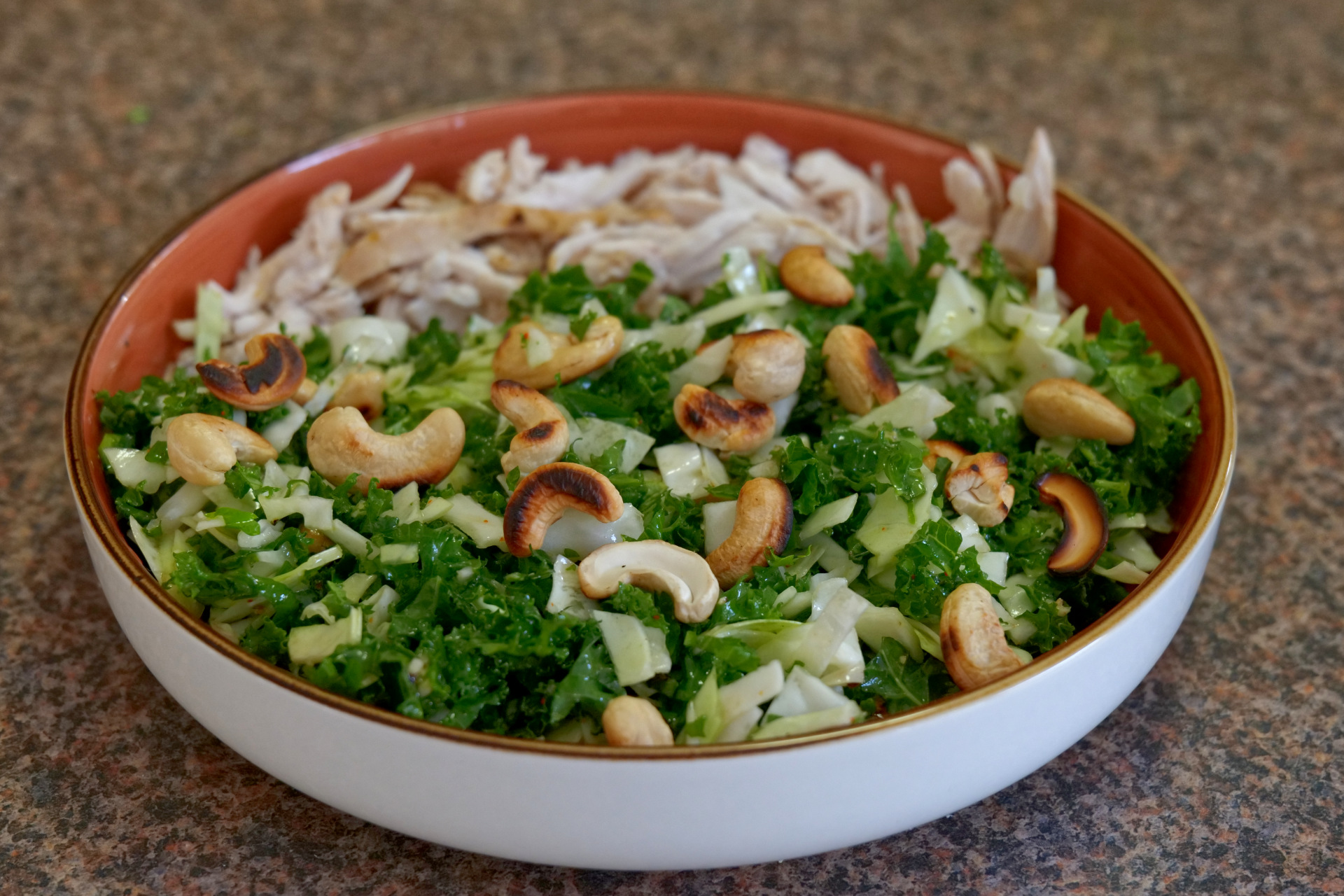 Crunchy Asian Cabbage and Kale Salad