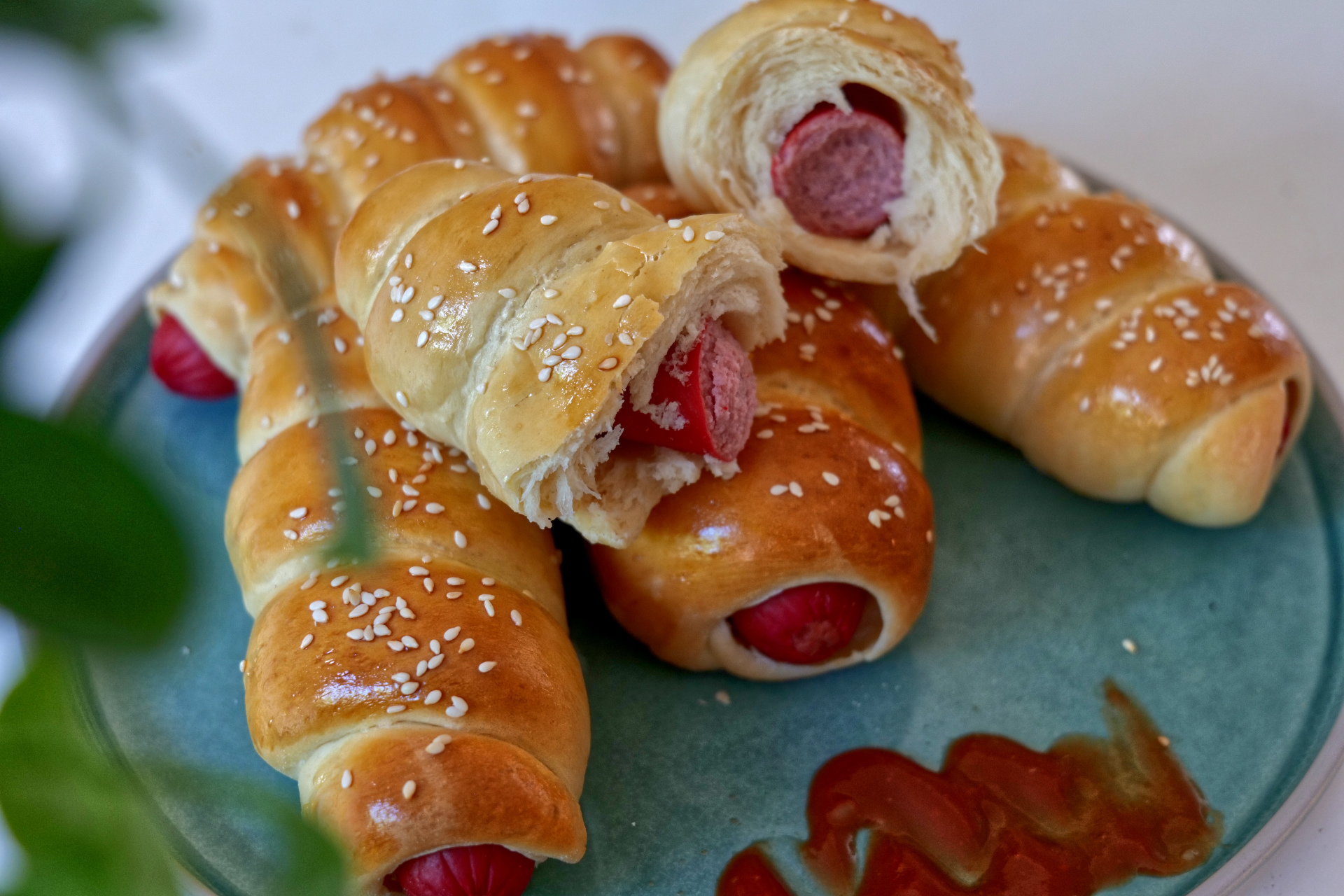 Homemade Sausage Buns