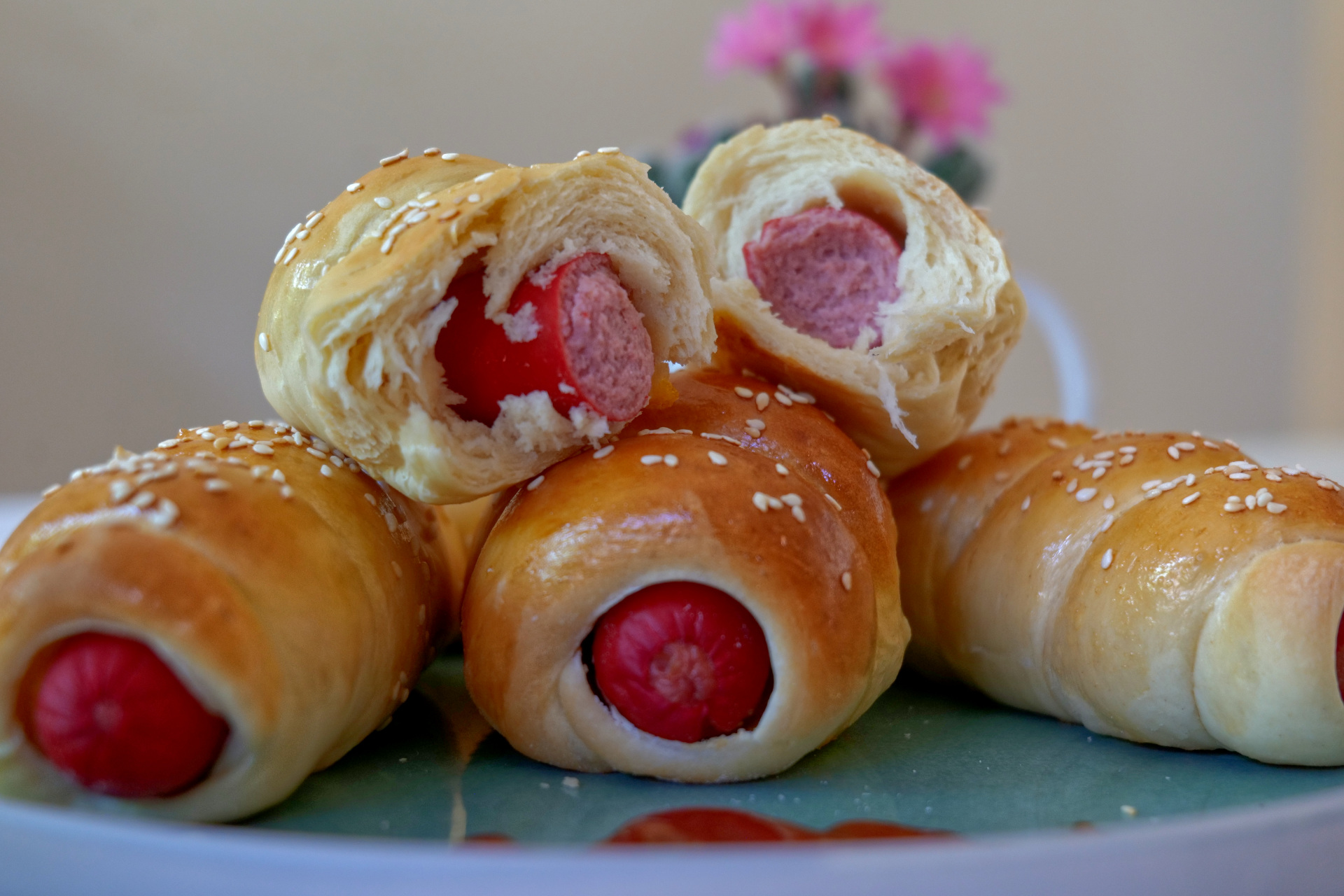 Homemade Sausage Buns