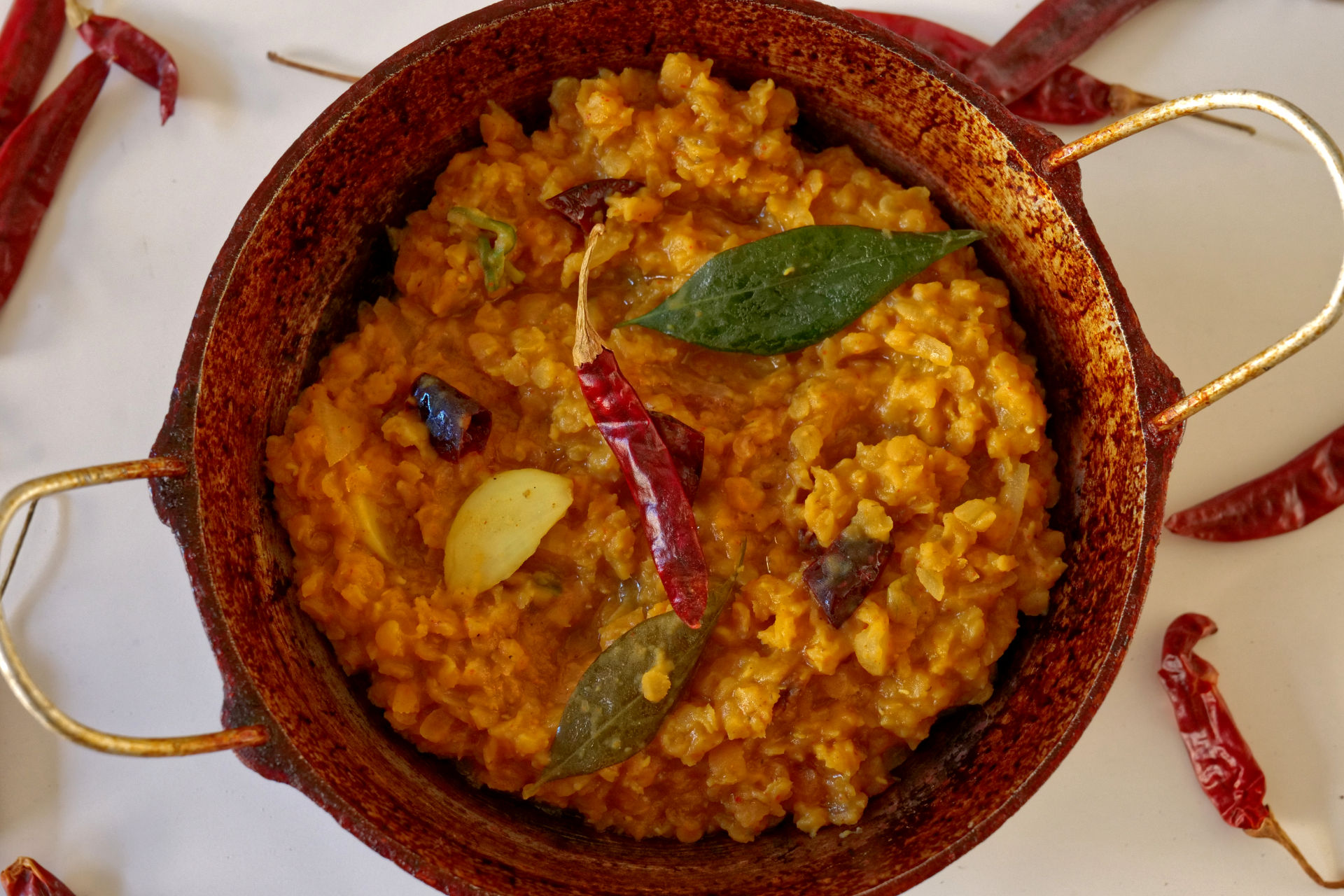 Stir-fried dhal