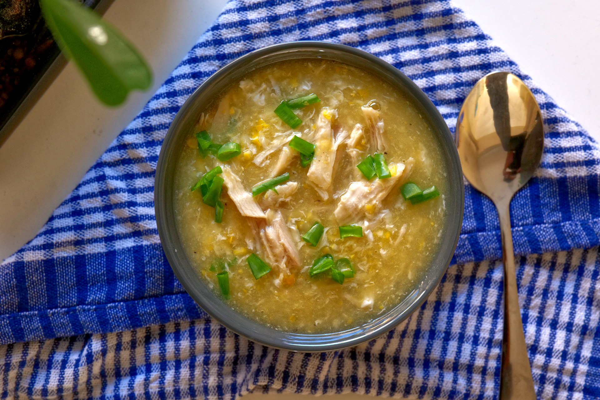 Sweet Corn & Chicken Soup