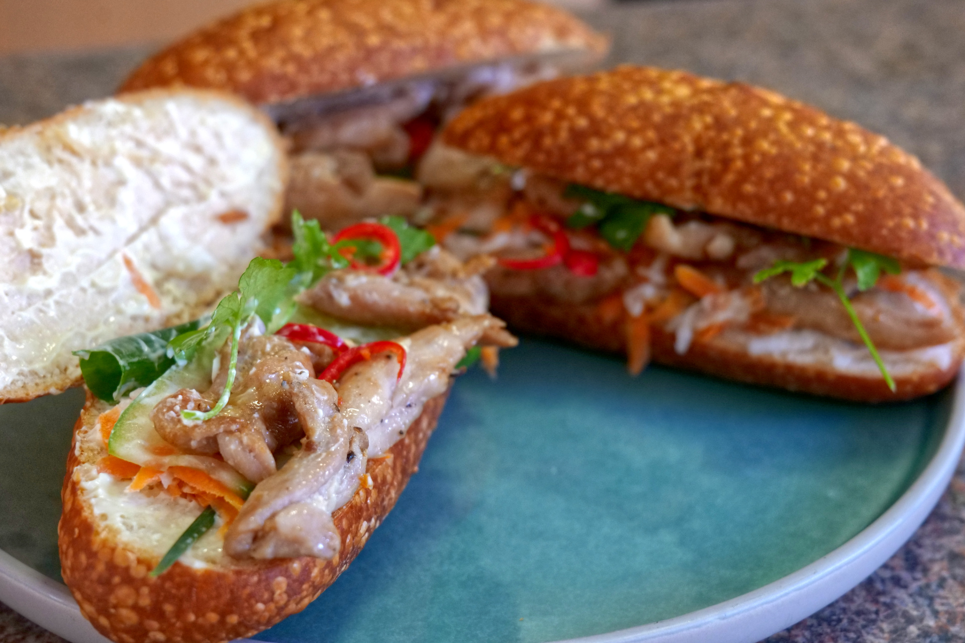 Vietnamese Chicken Banh Mi