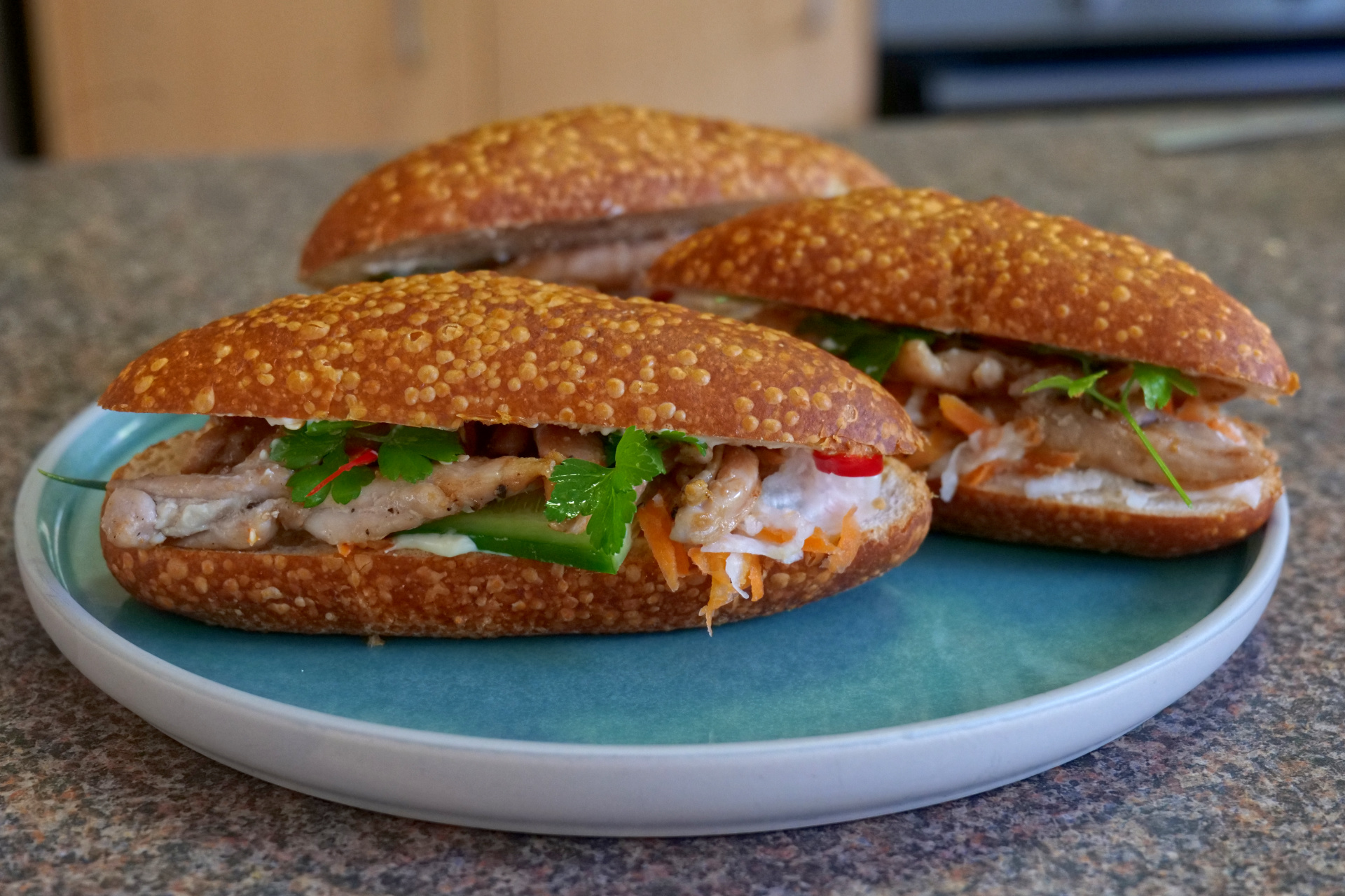 Vietnamese Chicken Banh Mi