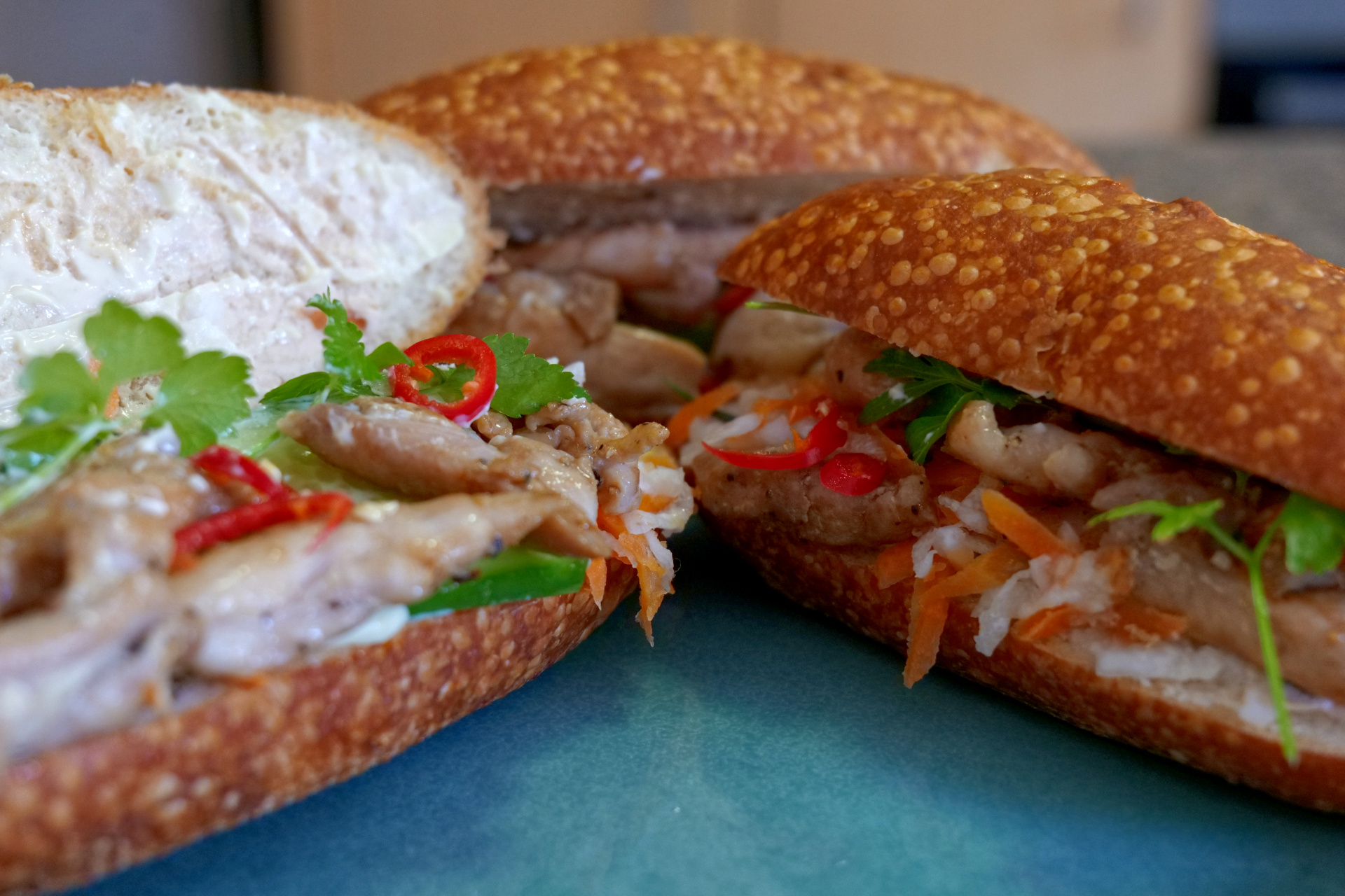 Vietnamese Chicken Banh Mi
