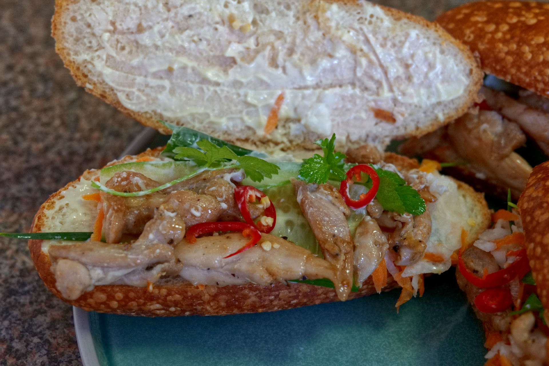 Vietnamese Chicken Banh Mi