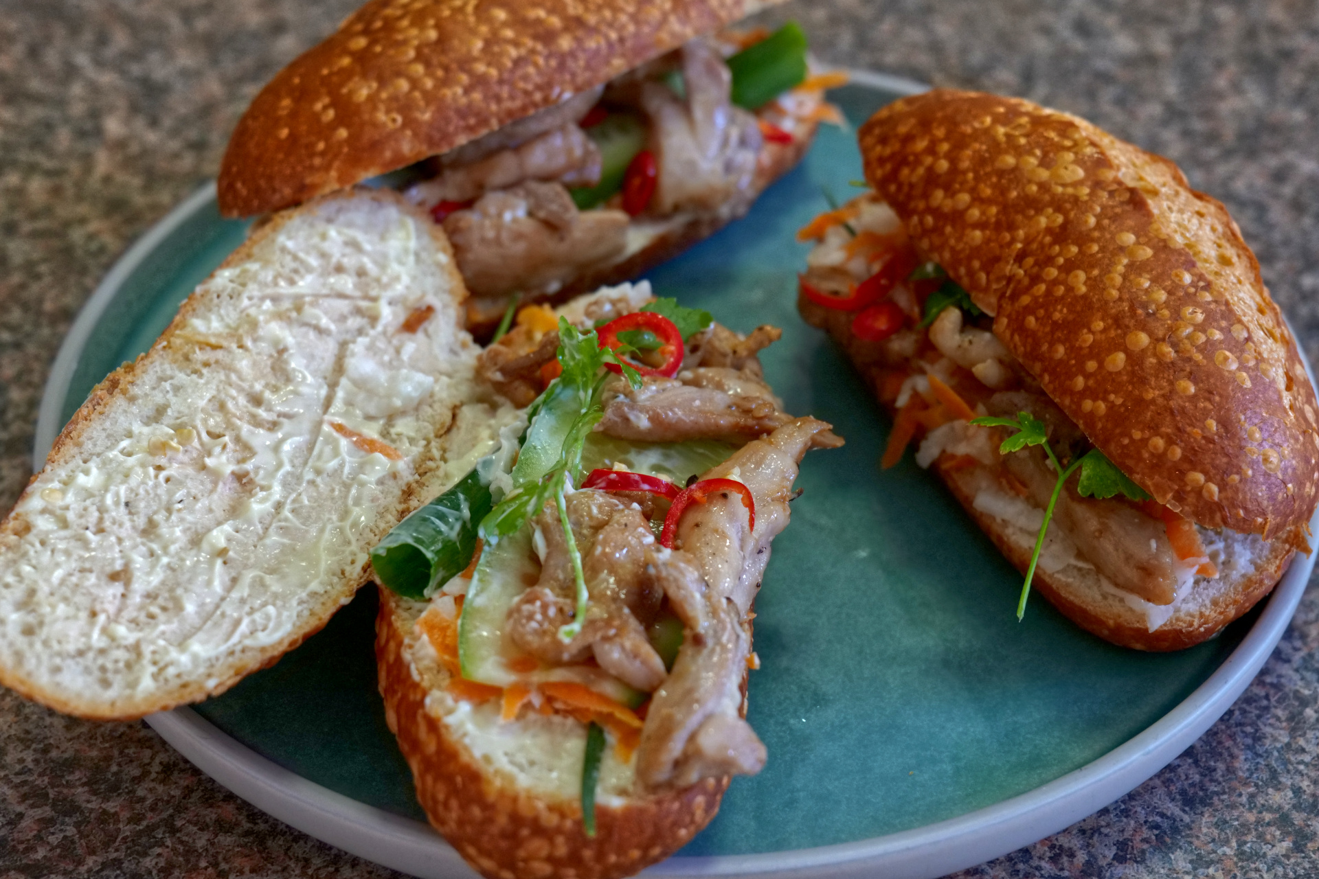 Vietnamese Chicken Banh Mi