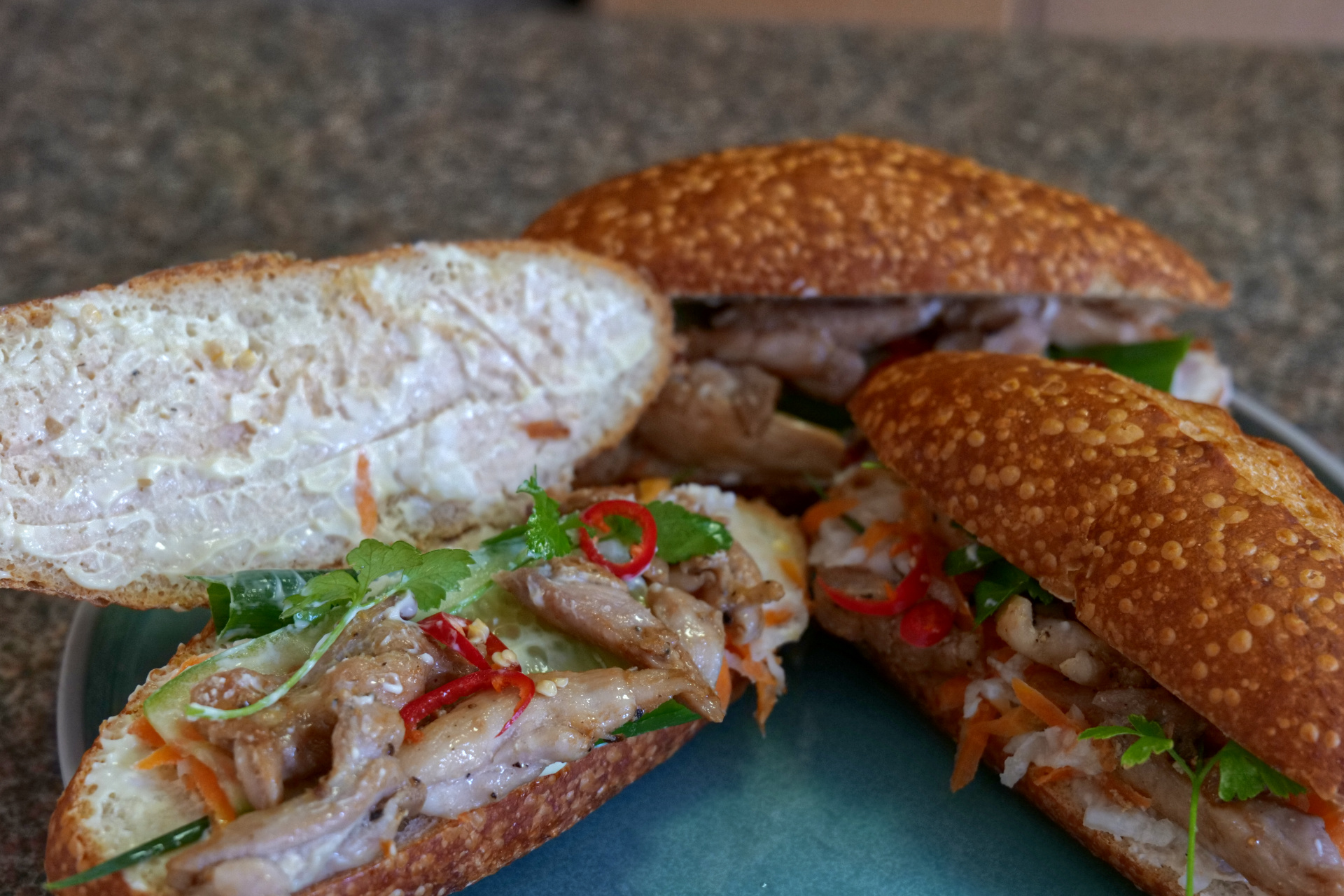 Vietnamese Chicken Banh Mi