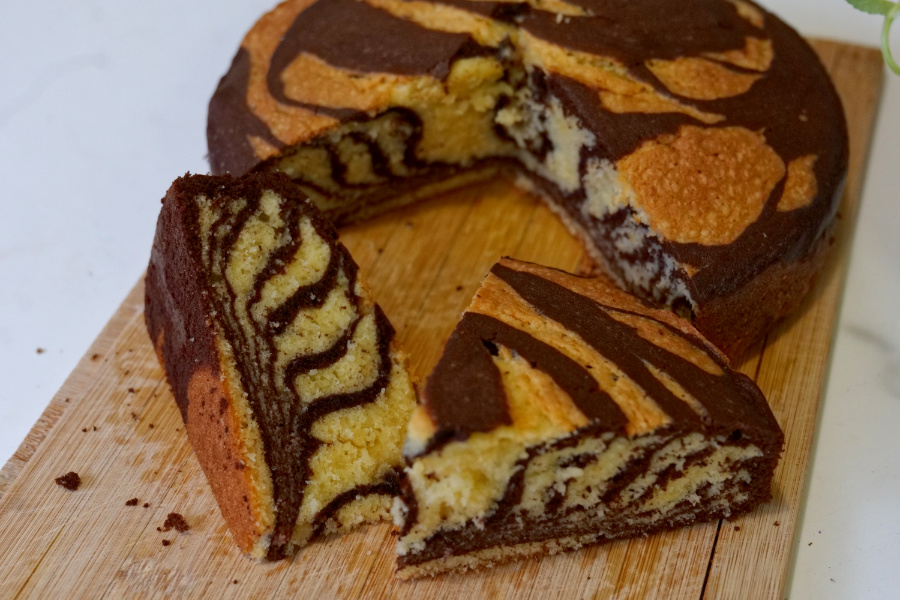 Easy & Delicious Homemade Zebra Cake