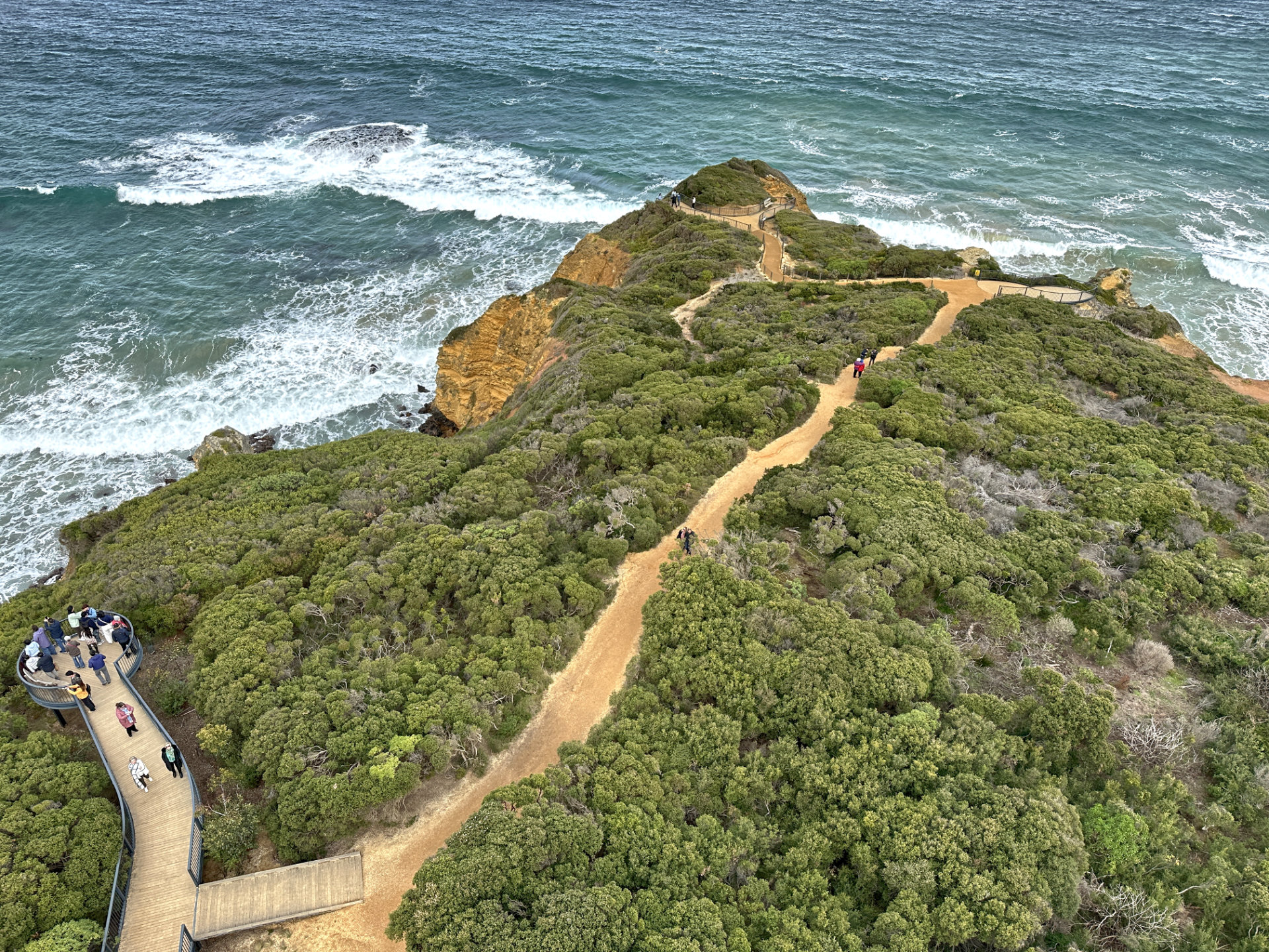 View from the top of Split Point Lighthouse